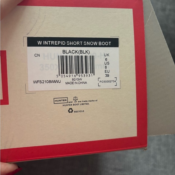 BNWT Hunter Women’s Intrepid Short Snow Boot – Size 39 (US 8) - Picture 5 of 16